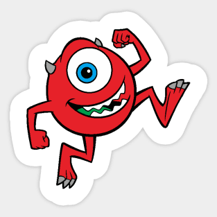 Red Monster Sticker